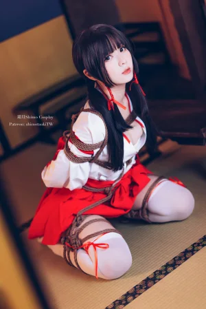 霜月shimo《巫女捆绑》主题写真：24张全套美图