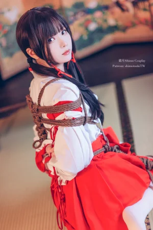 霜月shimo《巫女捆绑》主题写真：24张全套美图