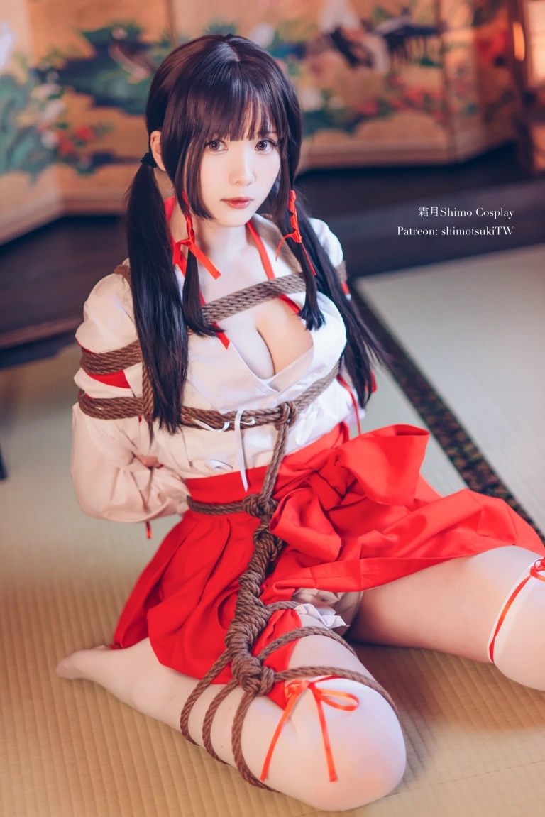 霜月shimo《巫女捆绑》主题写真：24张全套美图