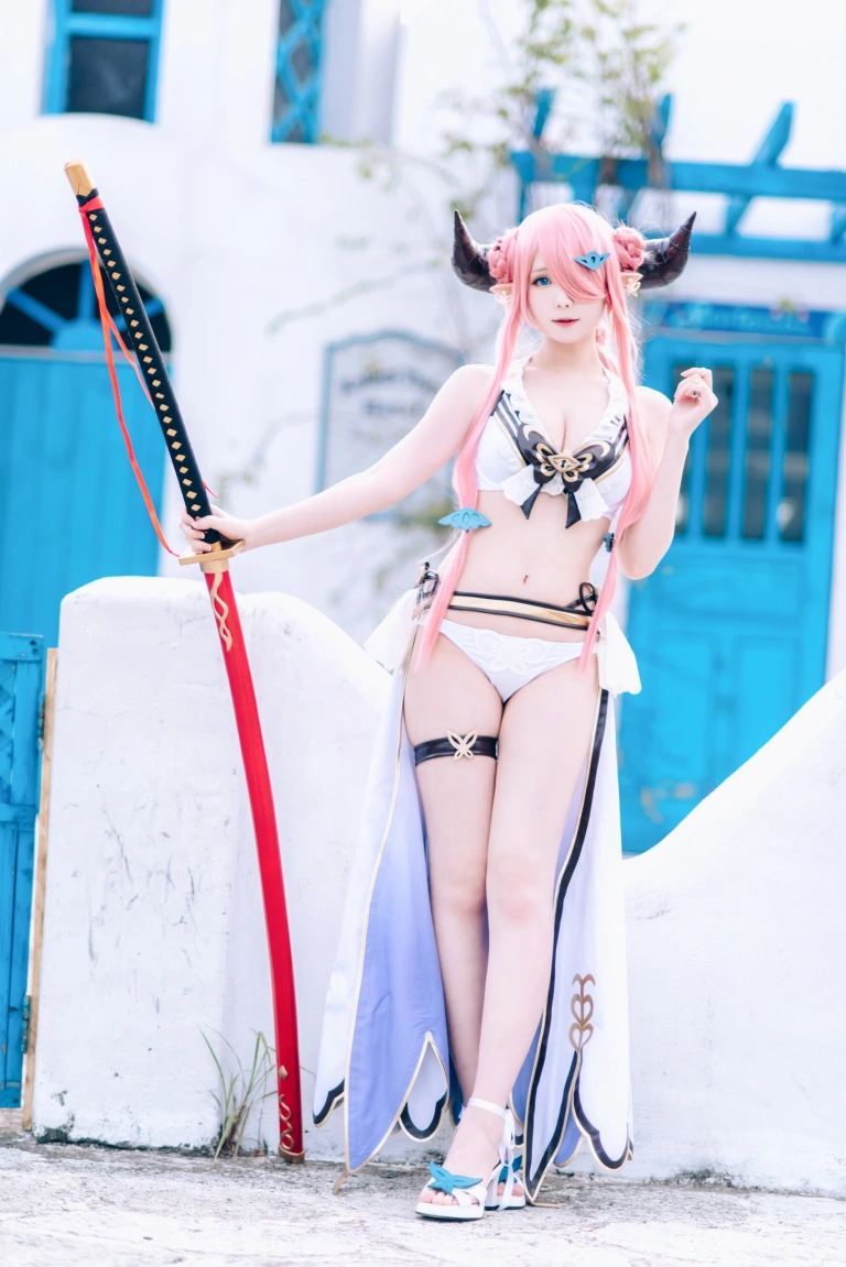 霜月shimo《碧蓝幻想・娜露梅亚》主题写真：95张全套美图