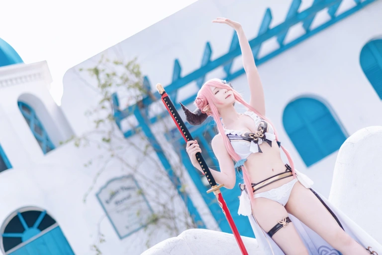 霜月shimo《碧蓝幻想・娜露梅亚》主题写真：95张全套美图