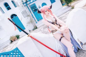霜月shimo《碧蓝幻想・娜露梅亚》主题写真：95张全套美图