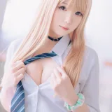 霜月shimo《金发制服》主题写真：8张全套美图