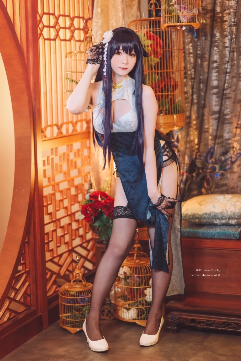 霜月shimo《碧蓝航线 吾妻旗袍》主题写真：12张全套美图，含1个视频