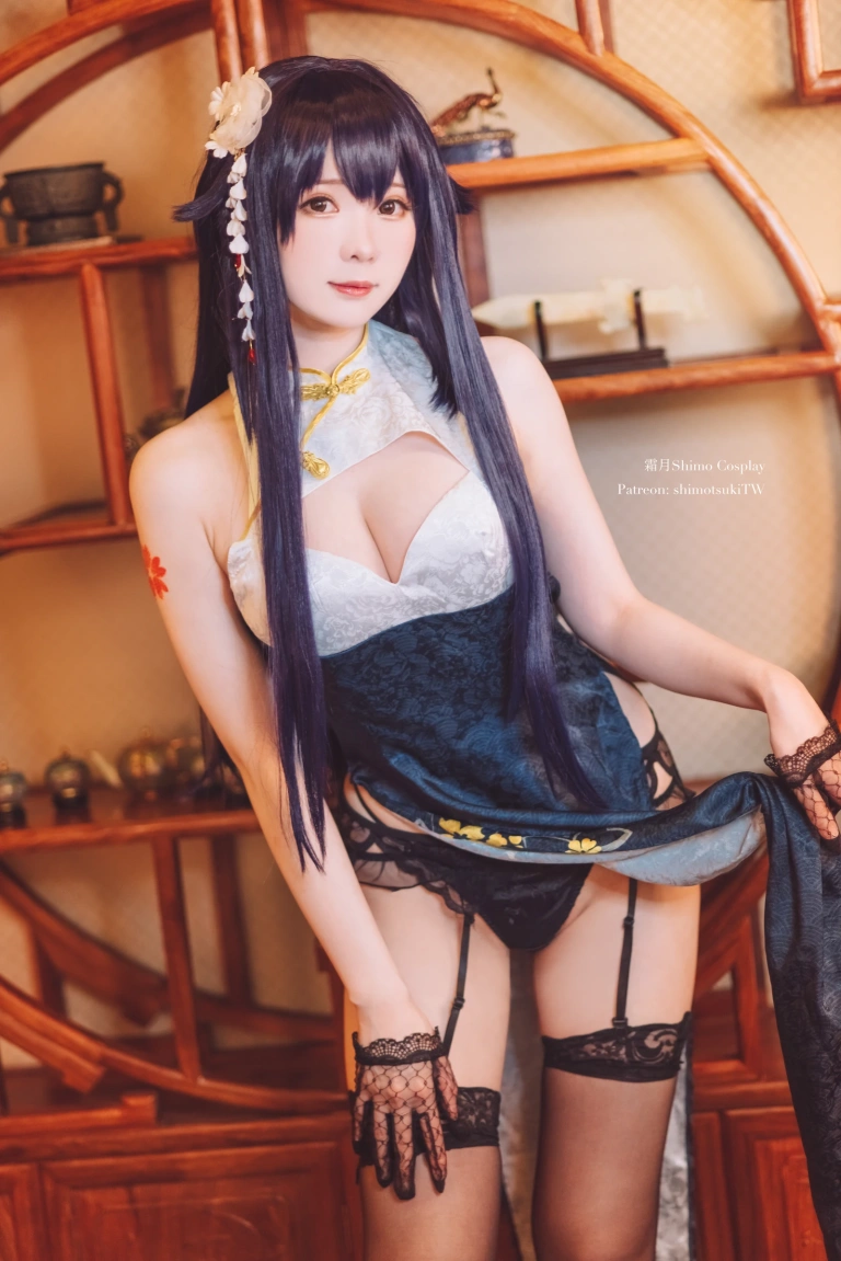霜月shimo《碧蓝航线 吾妻旗袍》主题写真：12张全套美图，含1个视频