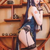 霜月shimo《碧蓝航线 吾妻旗袍》主题写真：12张全套美图，含1个视频