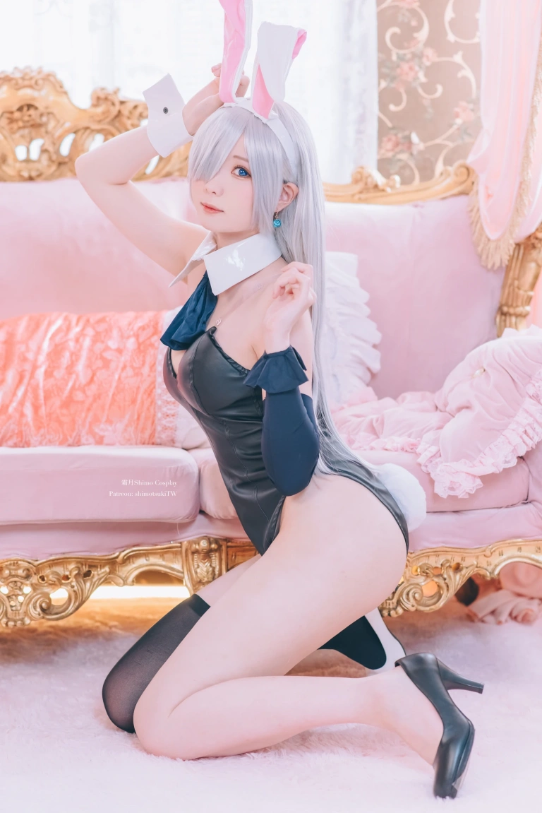 霜月shimo《七大罪 伊丽莎白 兔女郎》主题写真：16张全套美图