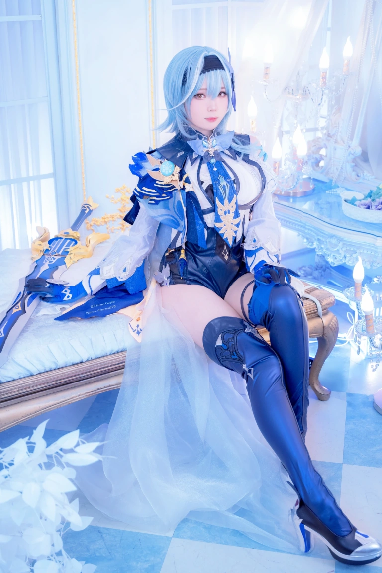 霜月shimo《Eula》主题写真：15张全套美图