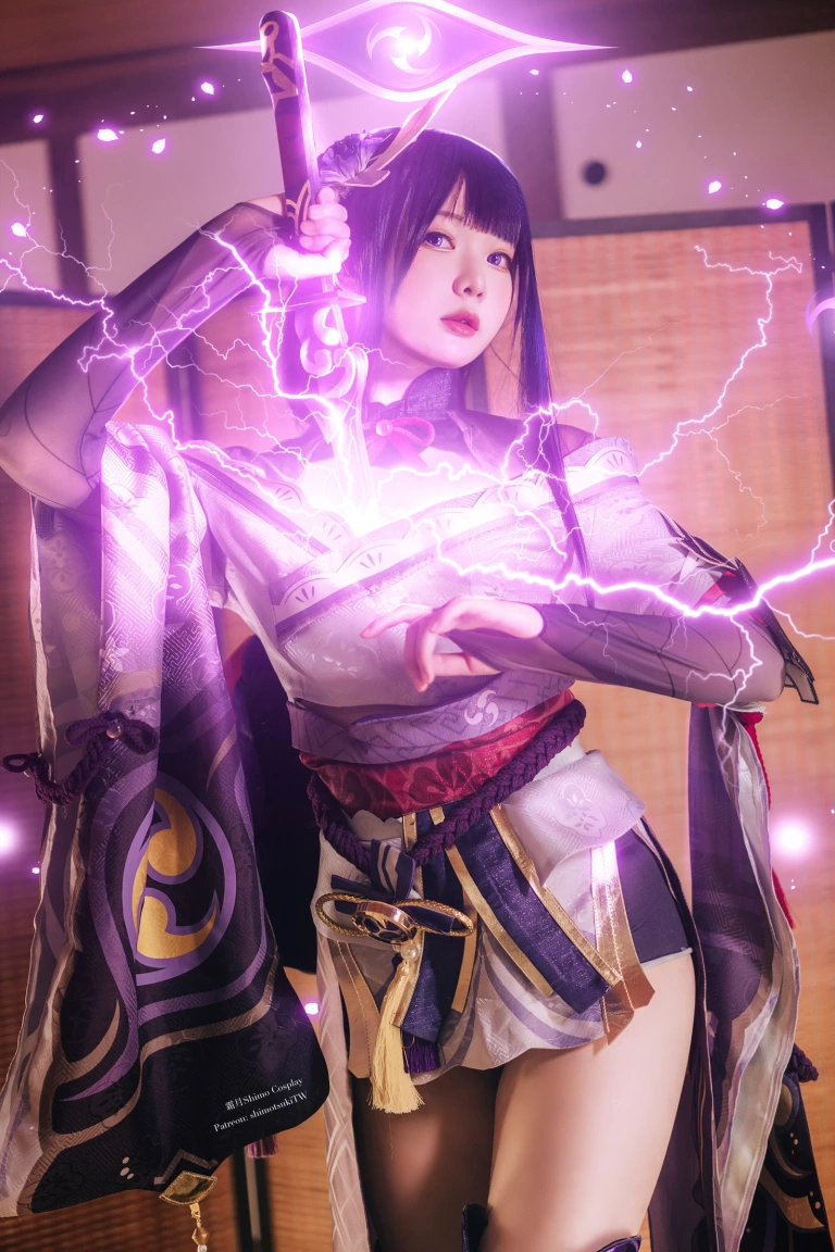 霜月shimo《Raiden Shogun》主题写真：15张全套美图