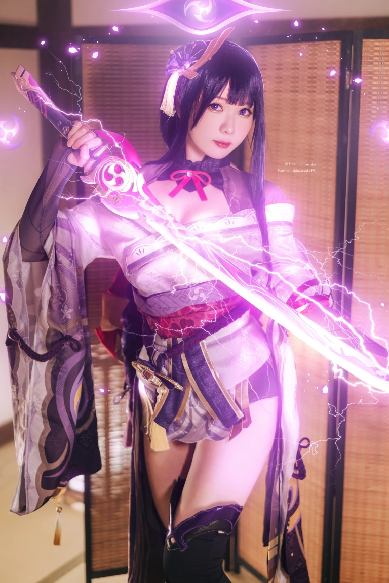 霜月shimo《Raiden Shogun》主题写真：15张全套美图
