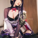霜月shimo《Raiden Shogun》主题写真：15张全套美图