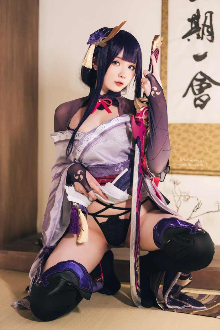 霜月shimo《Raiden Shogun》主题写真：15张全套美图