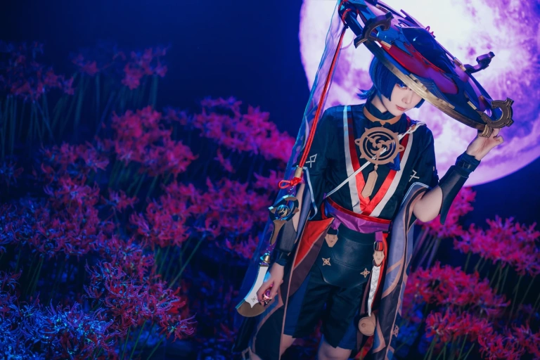 霜月shimo《Scaramouche》主题写真：12张全套美图