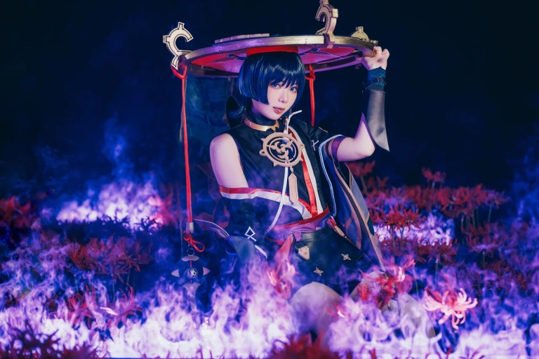 霜月shimo《Scaramouche》主题写真：12张全套美图