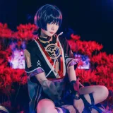 霜月shimo《Scaramouche》主题写真：12张全套美图