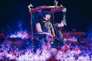霜月shimo《Scaramouche》主题写真：12张全套美图