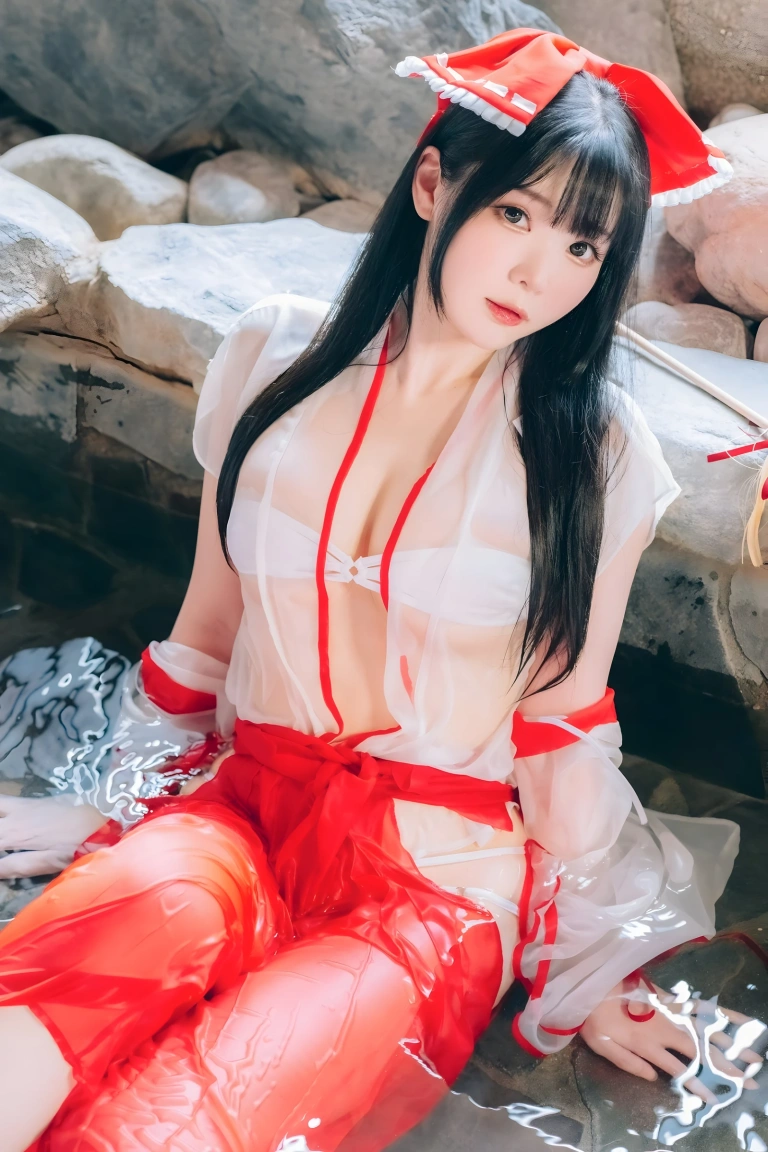 霜月shimo《See Through Miko》主题写真：42张全套美图