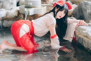 霜月shimo《See Through Miko》主题写真：42张全套美图