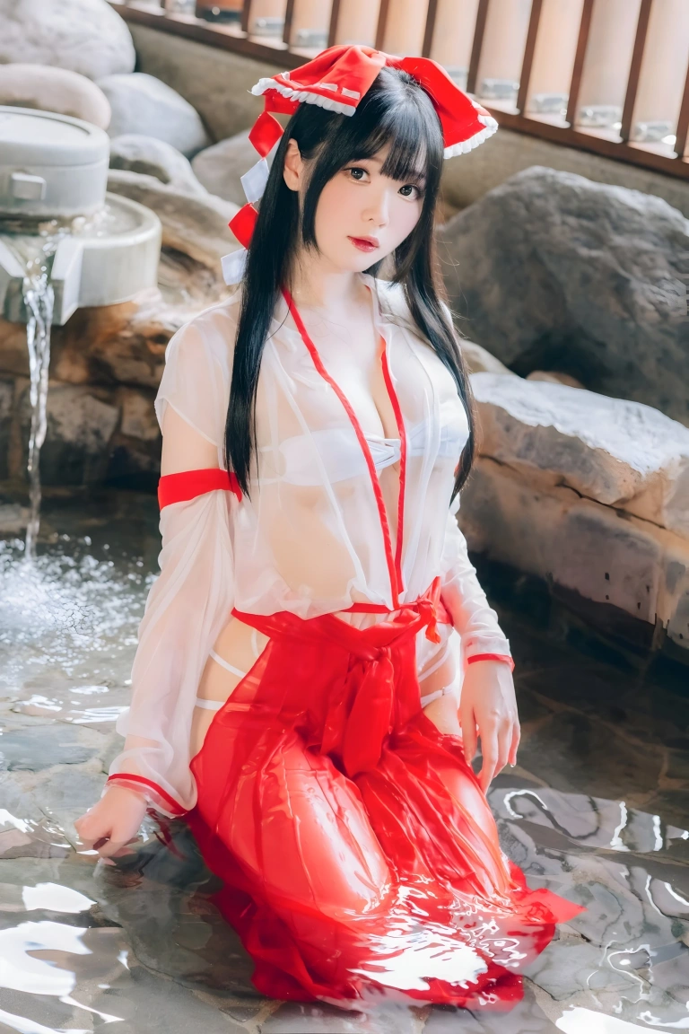 霜月shimo《See Through Miko》主题写真：42张全套美图
