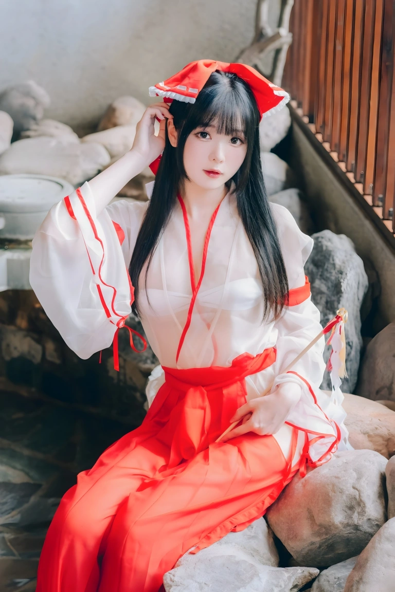 霜月shimo《See Through Miko》主题写真：42张全套美图