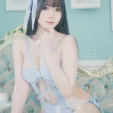 霜月shimo《Blue Lingerie》主题写真：41张全套美图