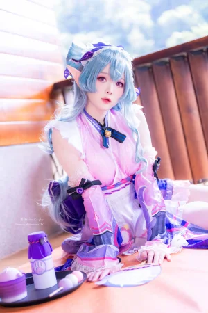 霜月shimo《原神 梦见月瑞希》主题写真：29张全套美图