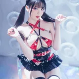 霜月shimo《賽博黑天使 Cyber Black Angel》主题写真：20张全套美图，含3个视频