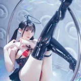 霜月shimo《賽博黑天使 Cyber Black Angel》主题写真：20张全套美图，含3个视频