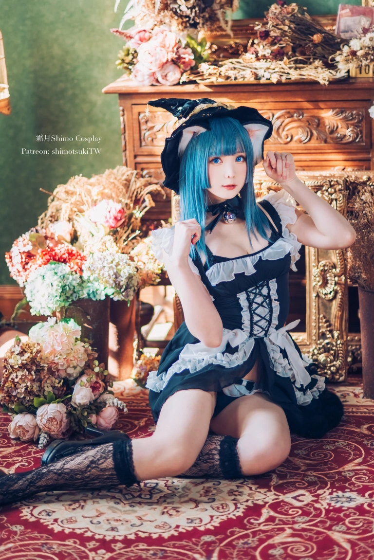 霜月shimo《Original Cat Witch》主题写真：14张全套美图