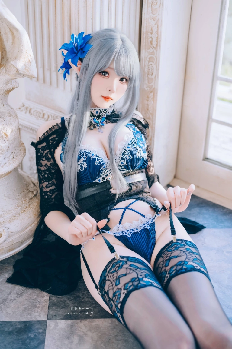 霜月shimo《Original Dark Elf》主题写真：16张全套美图