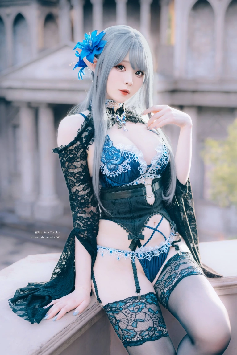 霜月shimo《Original Dark Elf》主题写真：16张全套美图