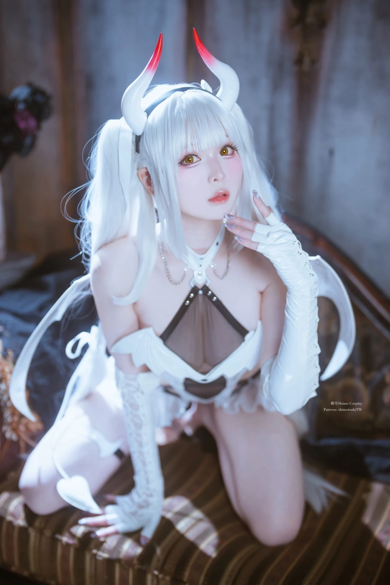 霜月shimo《Blanc Demon》主题写真：21张全套美图
