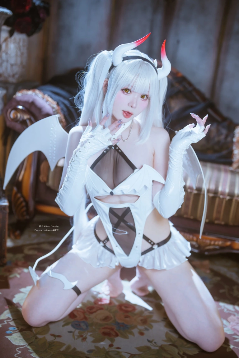 霜月shimo《Blanc Demon》主题写真：21张全套美图