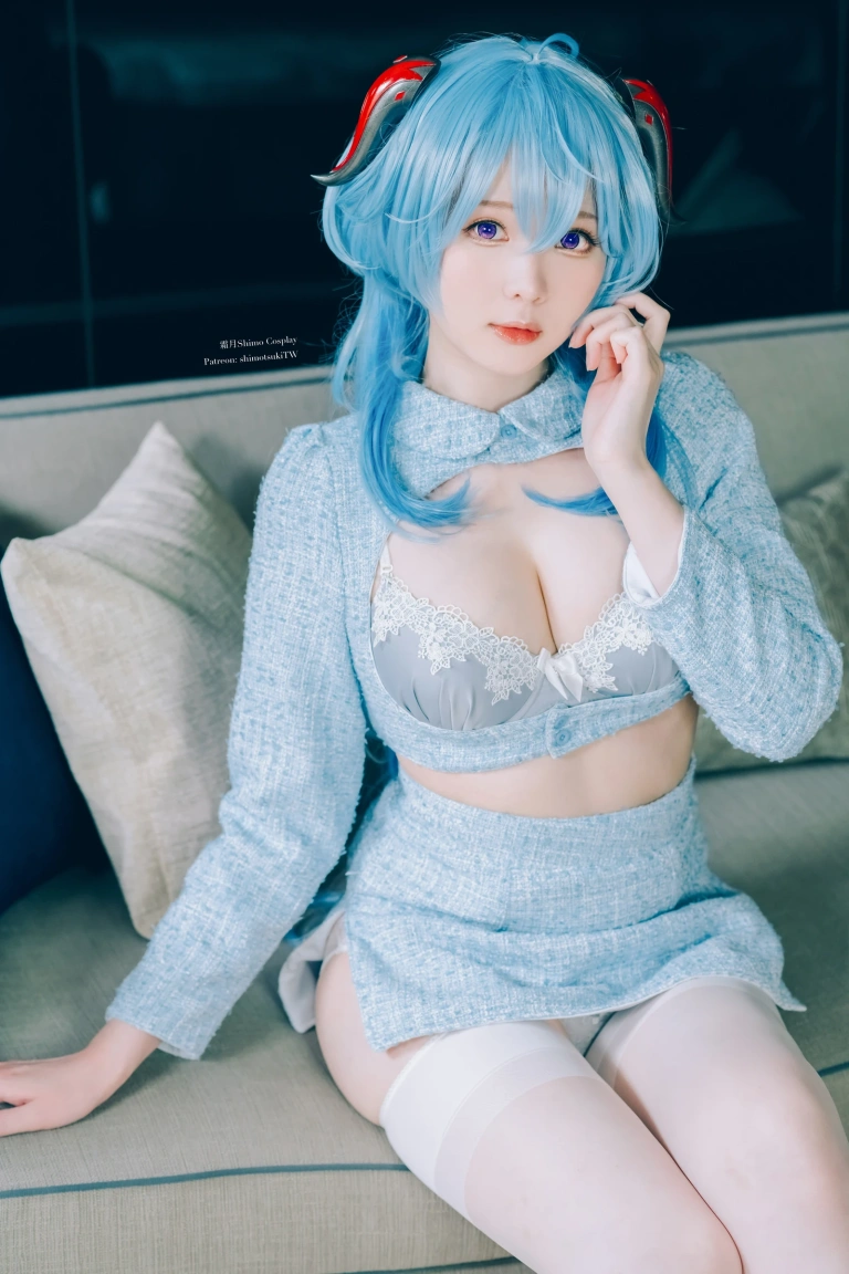 霜月shimo《Ganyu lingerie》主题写真：15张全套美图