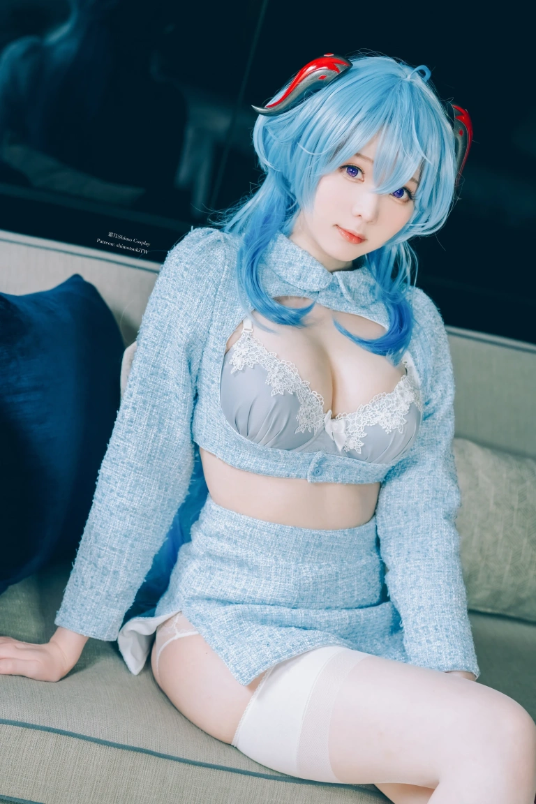 霜月shimo《Ganyu lingerie》主题写真：15张全套美图