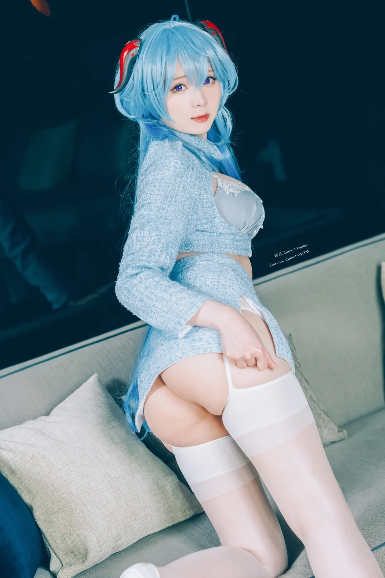 霜月shimo《Ganyu lingerie》主题写真：15张全套美图