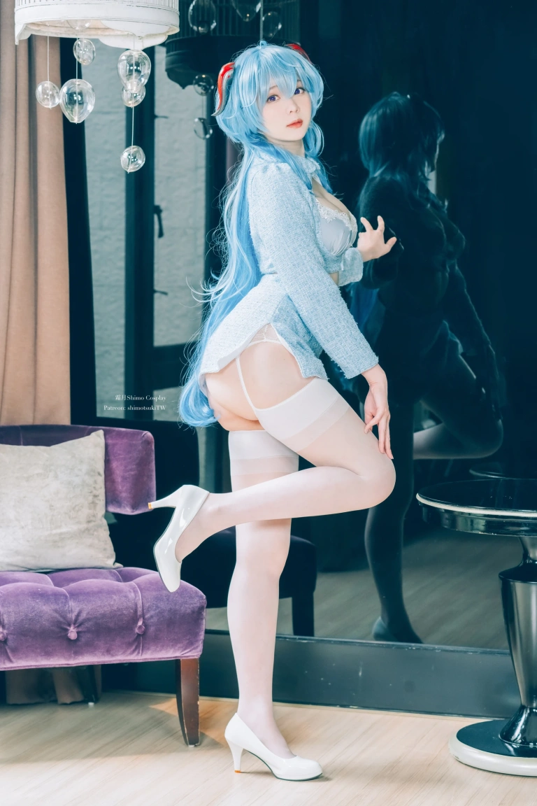 霜月shimo《Ganyu lingerie》主题写真：15张全套美图