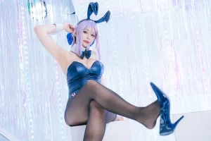 小空Sora《Nikke胜利女神 富克旺兔女郎》主题写真：28张全套美图，含4个视频