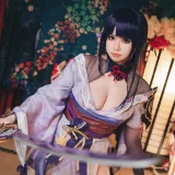 小空Sora《原神·雷电将军》主题写真：17张全套美图