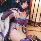 小空Sora《原神·雷电将军》主题写真：17张全套美图