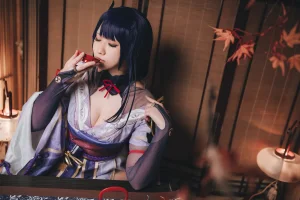 小空Sora《原神·雷电将军》主题写真：17张全套美图
