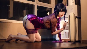 soso嗖嗖《原神 雷电将军》主题写真：17张全套美图