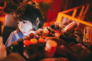 疯猫ss《VOL.02 制服写真集 暗黑JK（被囚禁的少女）》主题写真：16张全套美图