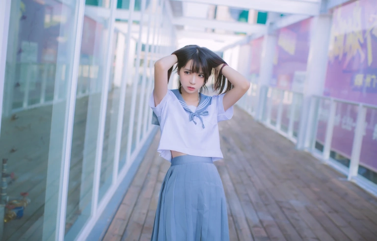 疯猫ss《VOL.02 制服写真集 海边》主题写真：15张全套美图