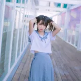 疯猫ss《VOL.02 制服写真集 海边》主题写真：15张全套美图