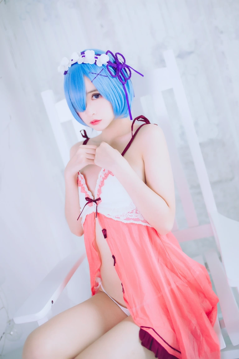 疯猫ss《COS初定本 蕾姆》主题写真：42张全套美图