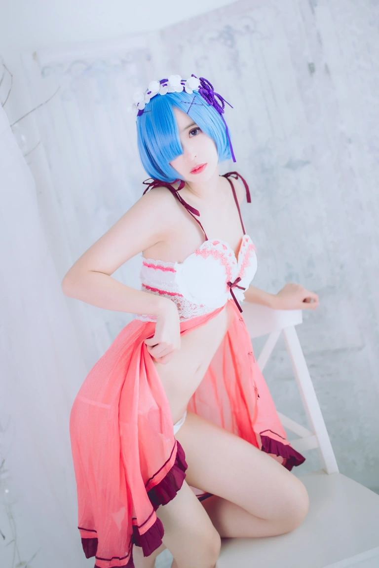 疯猫ss《COS初定本 蕾姆》主题写真：42张全套美图