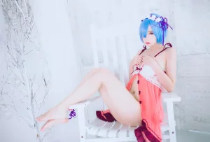 疯猫ss《COS初定本 蕾姆》主题写真：42张全套美图