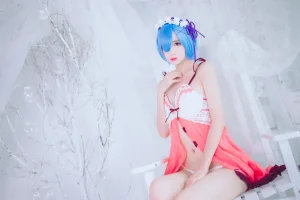 疯猫ss《COS初定本 蕾姆》主题写真：42张全套美图