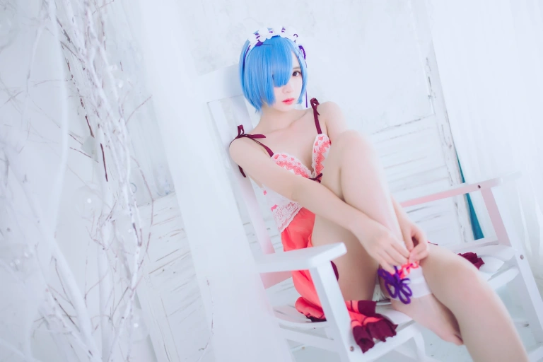 疯猫ss《COS初定本 蕾姆》主题写真：42张全套美图
